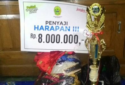 Sanggar Tri Asmara Juara Harapan III dalam Festival Upacara Adat antar Kecamatan se Kabupaten