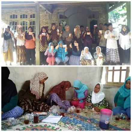 Pertemuan kelompok KPM PKH Dusun Nampan desa Gadingsari