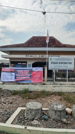 Pemasangan Pengumuman Pengisian Lowongan Pamong di tempat Strategis