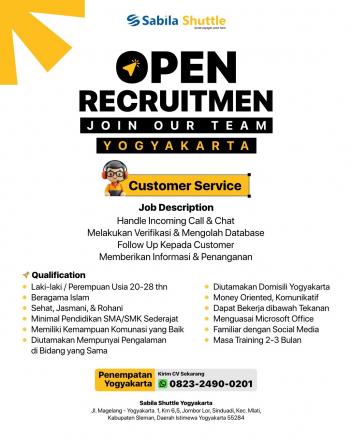 Informasi Lowongan Sabila Shuttle