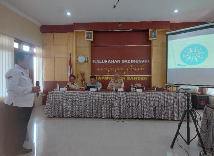 Sosialisasi Trantibunlinmas dari Satpol PP Bantul kepada Pamong dan Tokoh Masyarakat Gadingsari