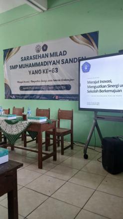 Lurah Gadingsari Hadiri Sarasehan Milad ke-63 SMP Muhammadiyah Sanden